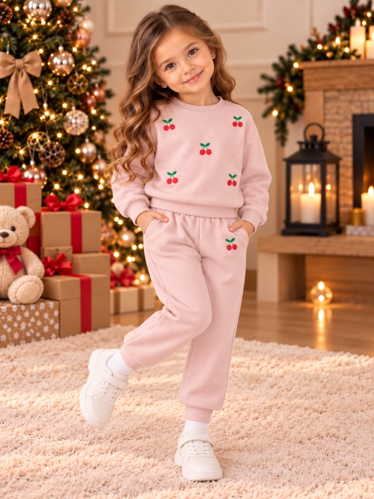 Костюм для девочки розовый кашемировый теплый двойка 4-5-6 лет