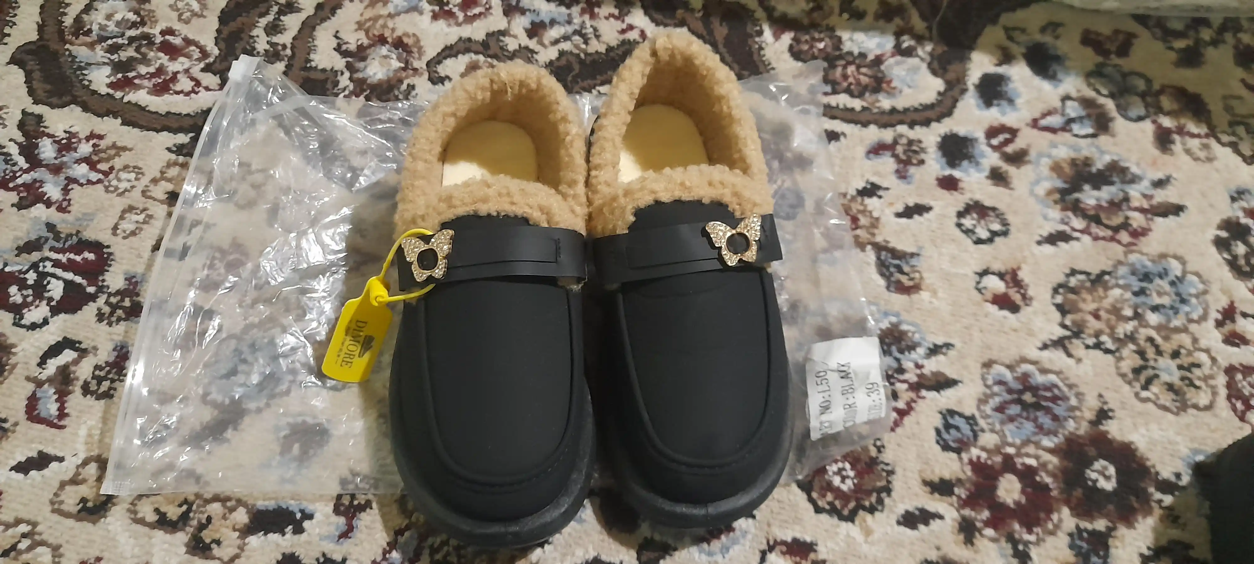 Ayollar loferlari, issiq, DIMORE WarmBloom, mo‘ynali ayollar qishki poyabzali, 36-41