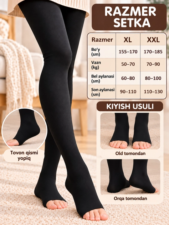 Kalgotka qalin, taxorat uhun qulay kolgotka XL-2XL