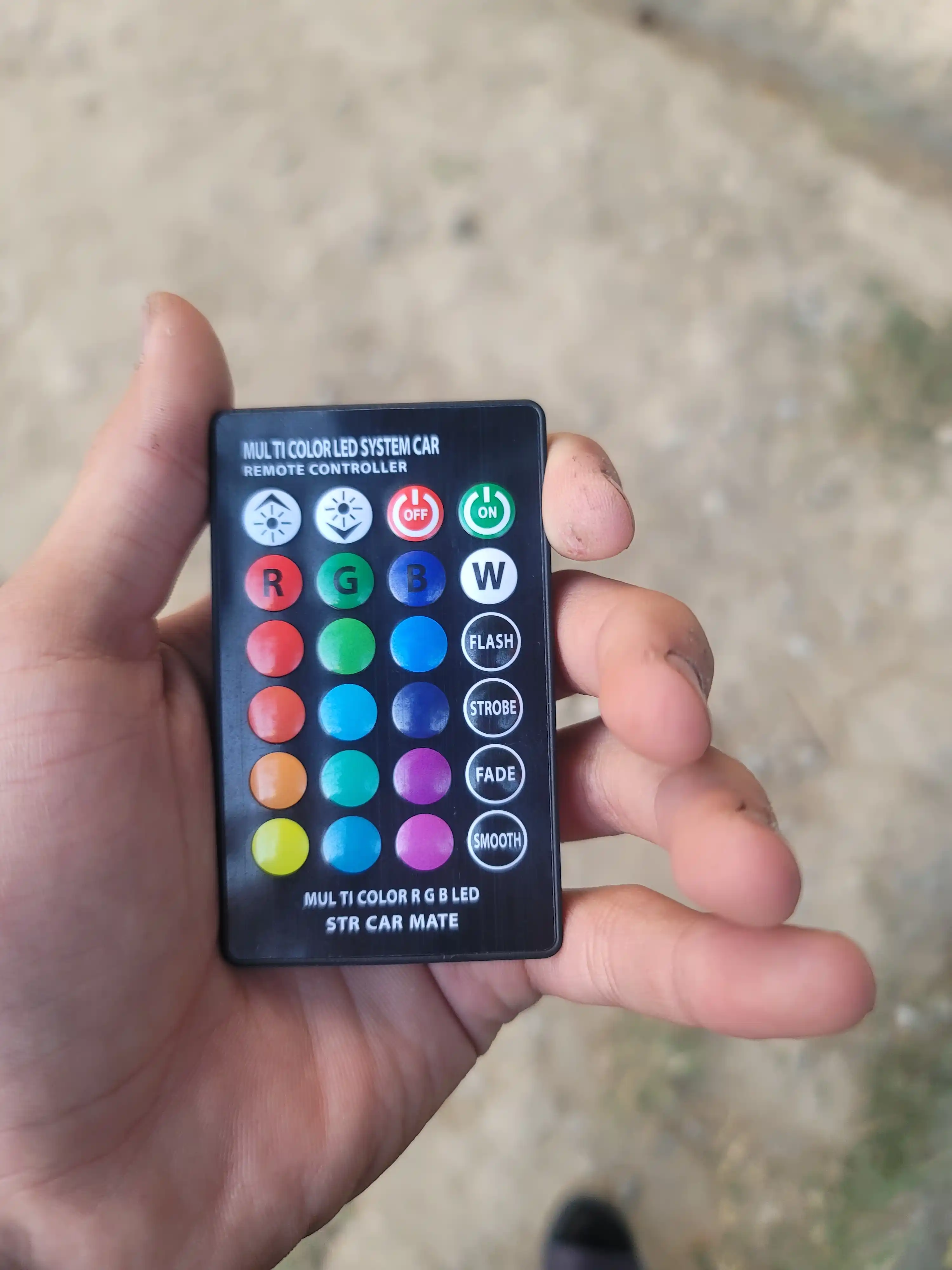 Avtomobil LED rangli lampalar T10, RGB, 2 dona