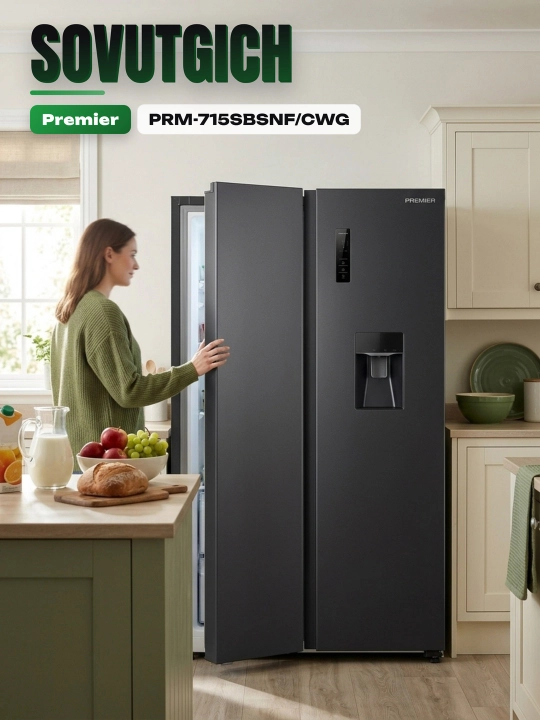 Холодильник Premier PRM-715SBSNF/CWG