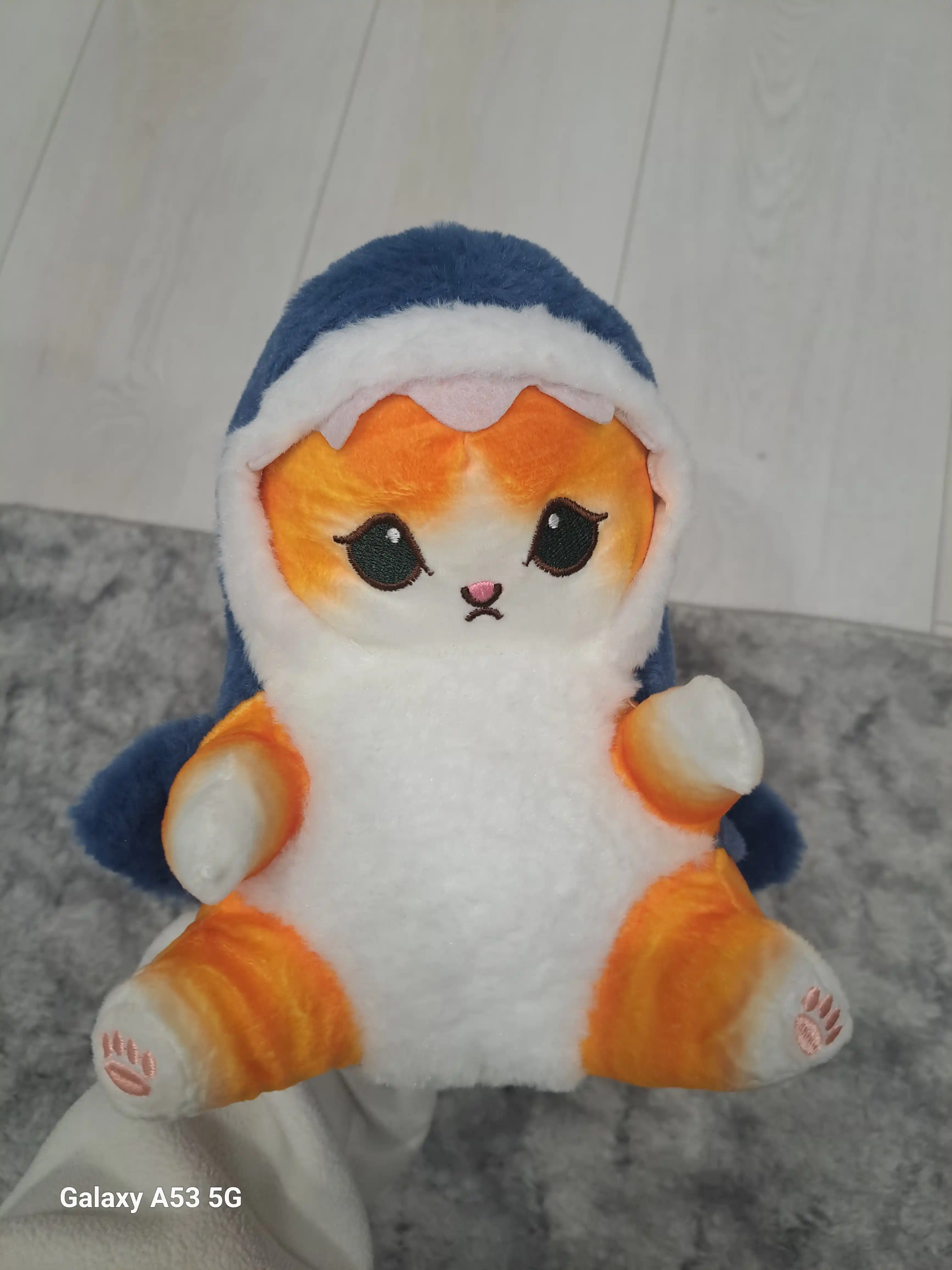 Мягкая игрушка кот акула плюшевый
