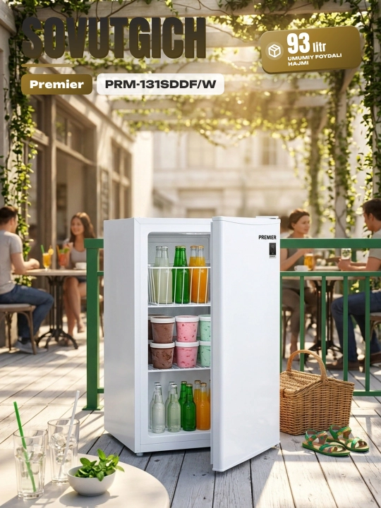 Sovutgich Premier PRM-131SDDF, 93 litr