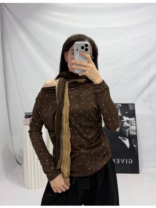 Кофта женская с длинным рукавом, лонгслив, слегка утеплённая Hammasi Nado