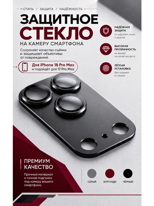 Kamera uchun himoya oyna - 