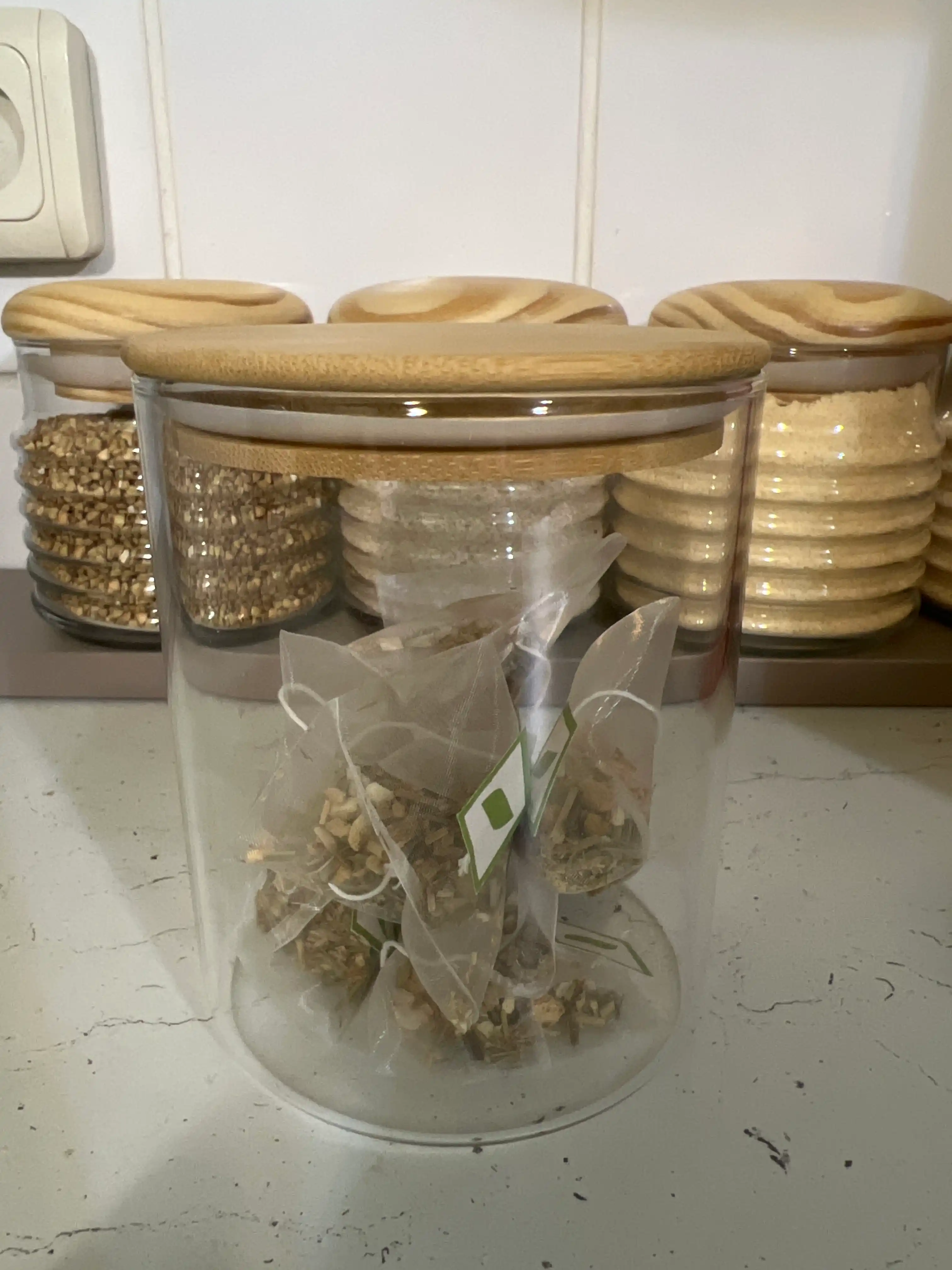 Контейнер для сыпучих продуктов, банка стекло, 1 шт