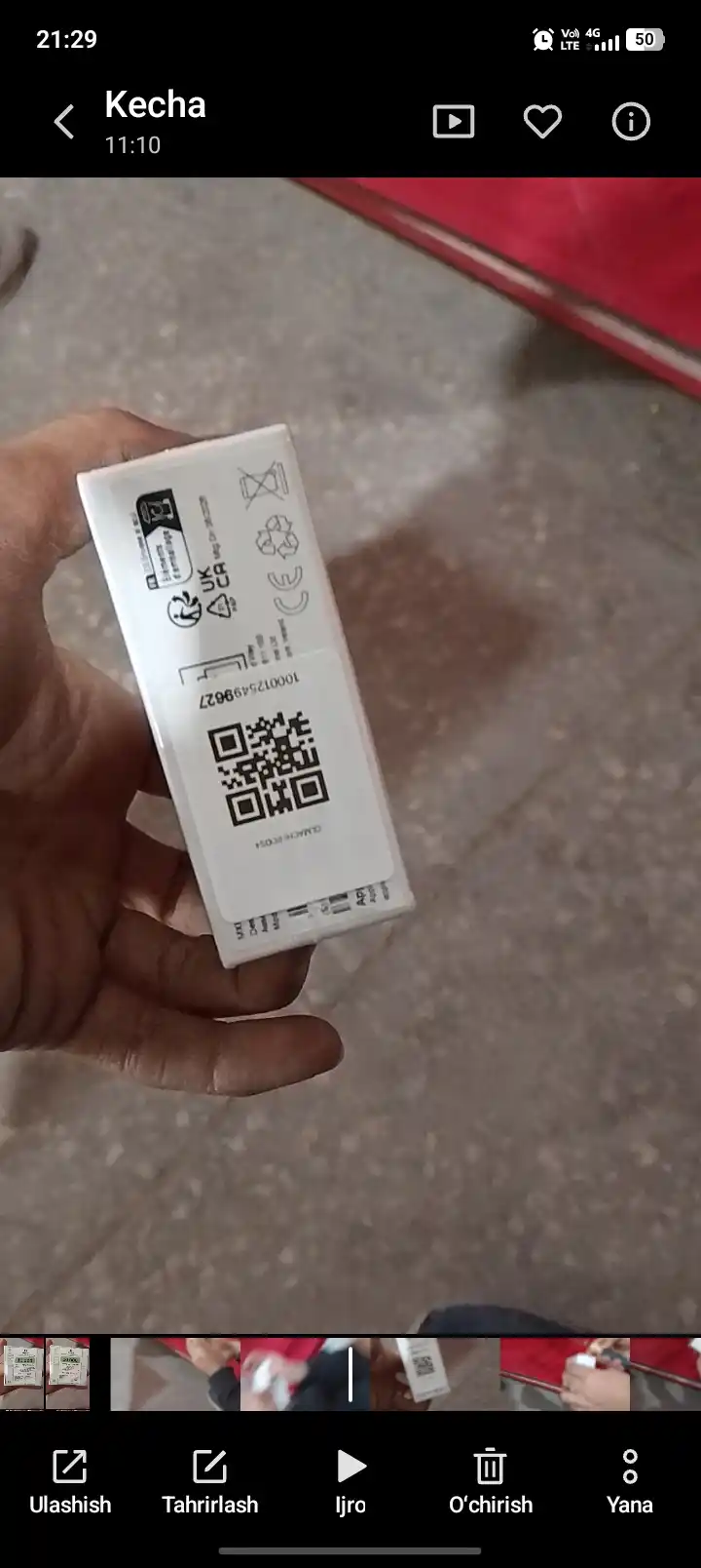 Simsiz quloqchinlar Pods 4, iPhone va Android uchun naushnik sensorli