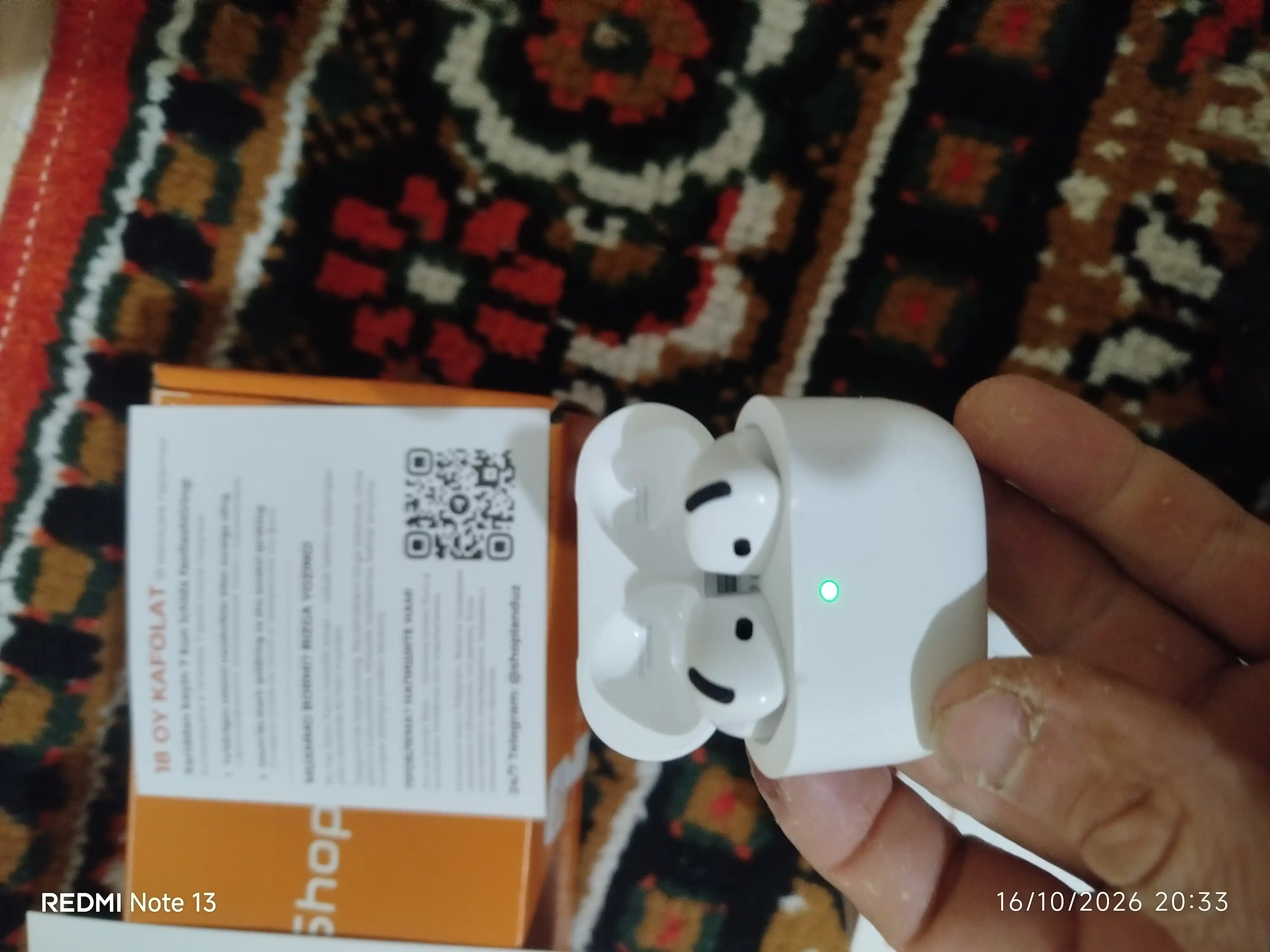 ShopLand Pods 4 ANC + ENC simsiz quloqchinlar, vakuumsiz, mikrofonli, iPhone va Android