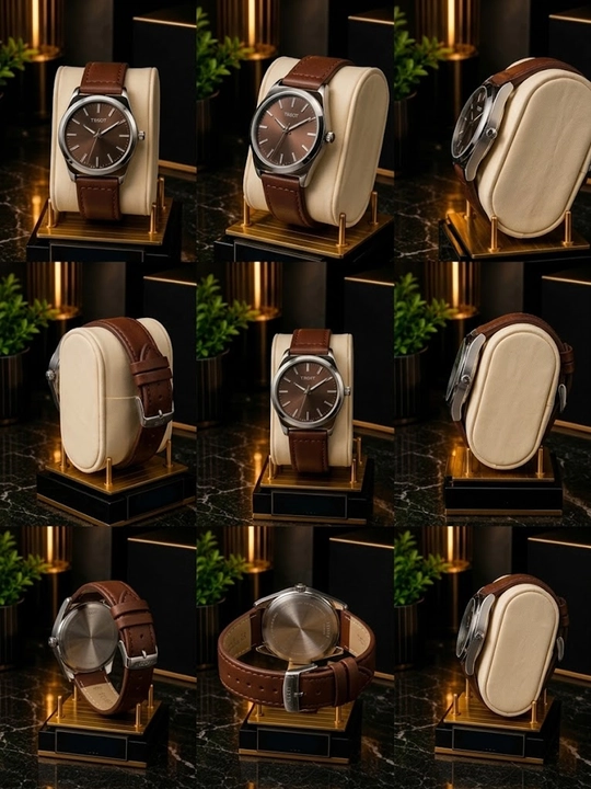 Erkaklar qo‘l soati, kvarts mexanizmli, charm remeshok, klassik dizayn, 40 mm
