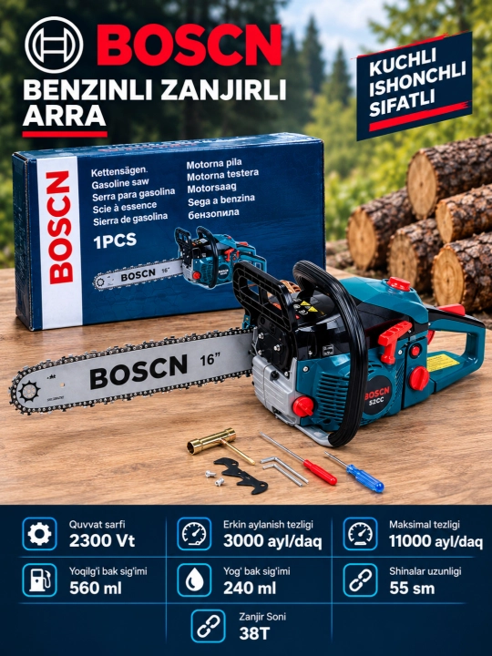 Benzinli zanjirli arra - 