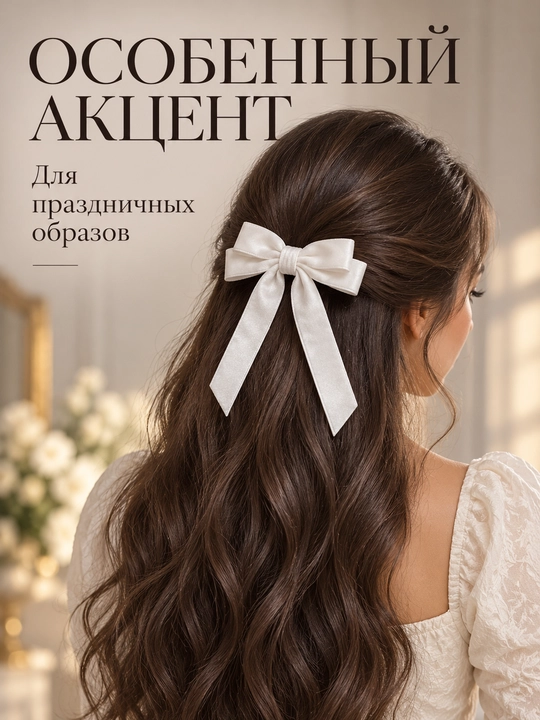 Бантики для волос, бархатные Shax 58
