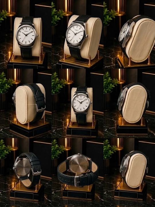 Erkaklar qo‘l soati, kvarts mexanizmli, charm remeshok, klassik dizayn, 40 mm