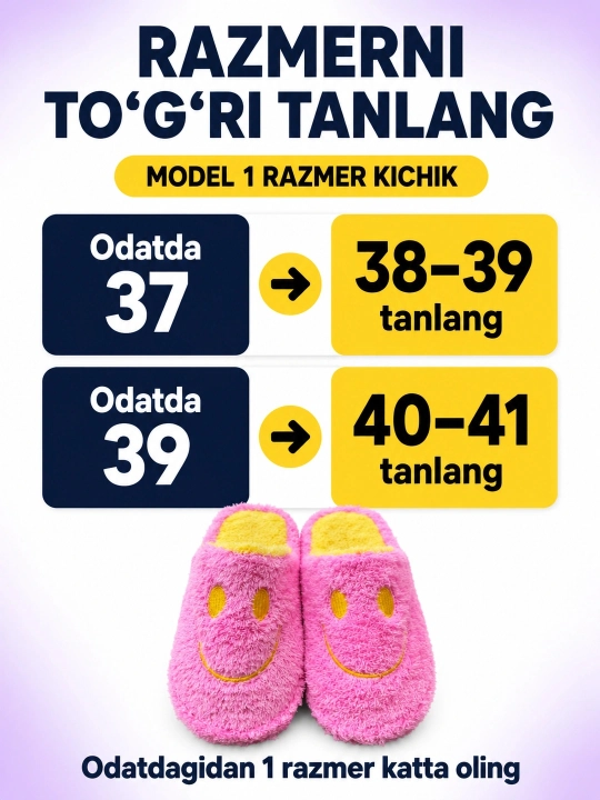 Ayollar uchun yumshoq uy shippaklari, yopiq shippaklar, tabassumli dizayn, 36-41