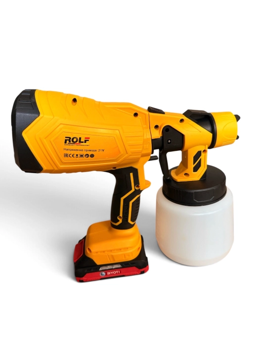 ROLF TOP-1022 akkumulyatorli bo‘yoq purkagich, 20 V, 200 Vt, 1L, sozlanadigan purkash