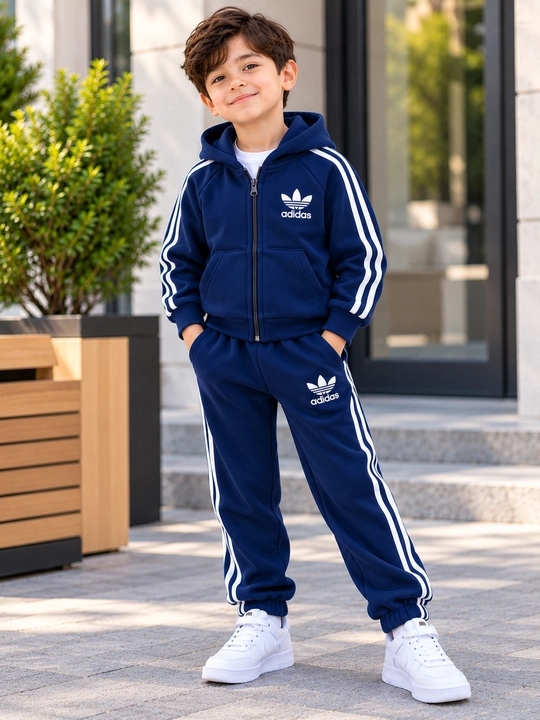5-7 yoshli o‘g‘il bolalar uchun Adidas qishki sport kostyumi, issiq 2 baho