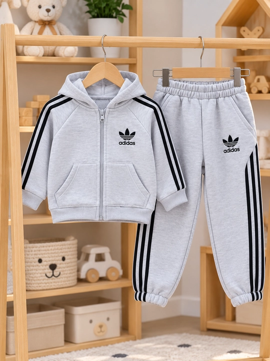 5-7 yoshli o‘g‘il bolalar uchun Adidas qishki sport kostyumi, issiq 2 baho