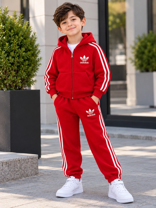 5-7 yoshli o‘g‘il bolalar uchun Adidas qishki sport kostyumi, issiq 2 baho