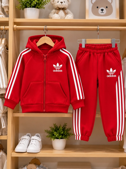 5-7 yoshli o‘g‘il bolalar uchun Adidas qishki sport kostyumi, issiq 2 baho
