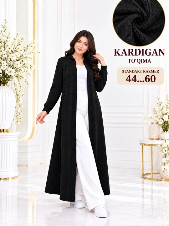 Uzun yengli ayollar kardigani, jemper, qizlar kardigani
