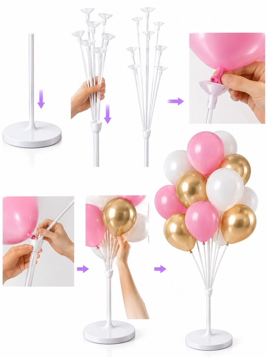 Стойка для воздушных шаров на 13 шаров, 130/155/185 см, подставка, держатель, декор