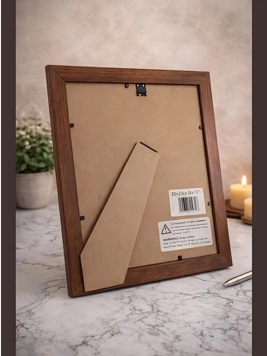 Rasm uchun Ramka. 20x25sm MDF Yog‘och Materialidan, Mustahkam Qisqichlar Bilan!