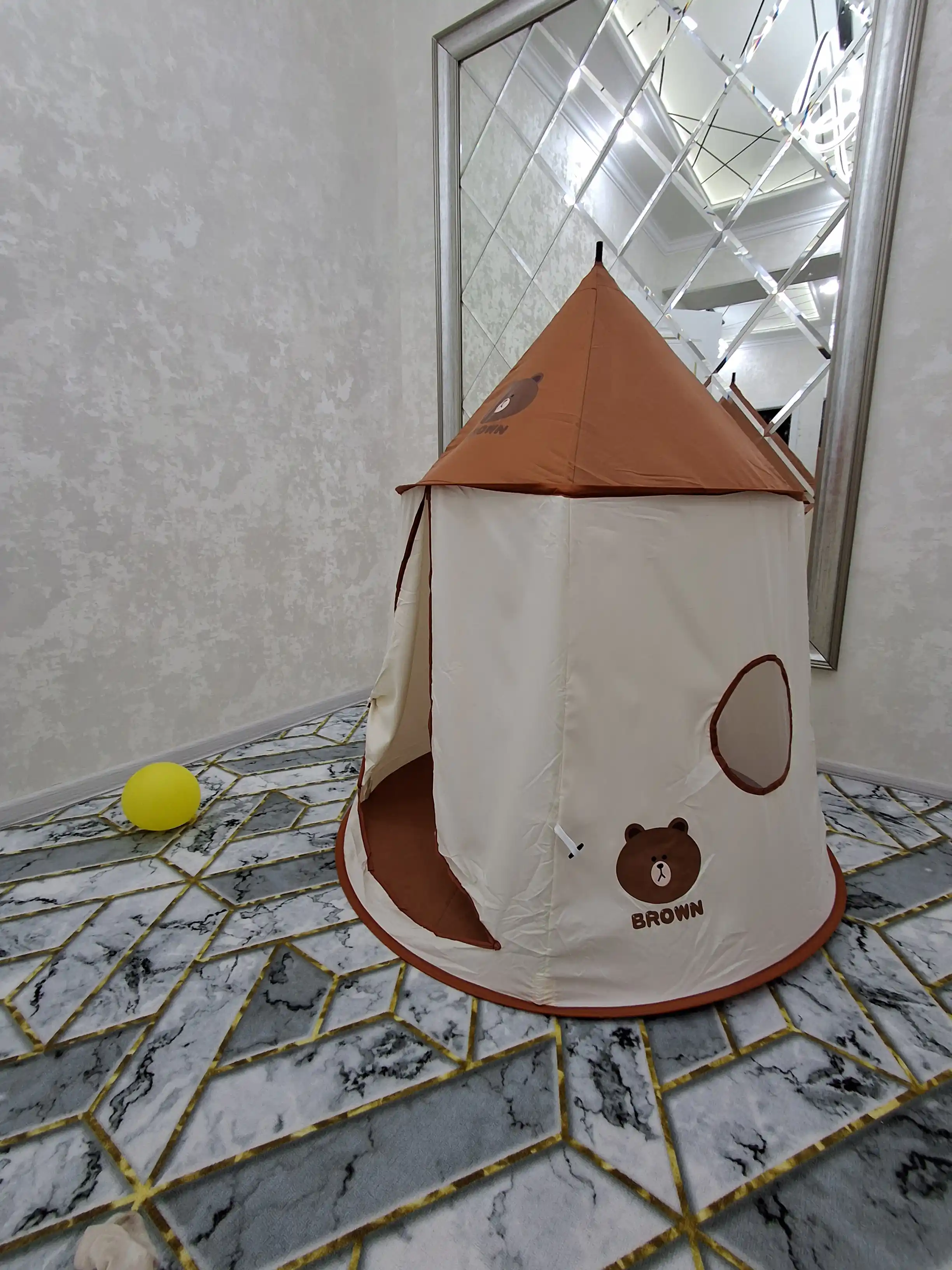 Детская игровая палатка, каркасная,  дворец складной,  домик для детей и игрушек