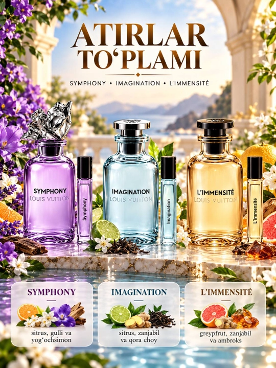 Набор Louis Vuitton «3 в 1»: Limensite, Symphony, Imagination by: ATIRCHI.UZ - 