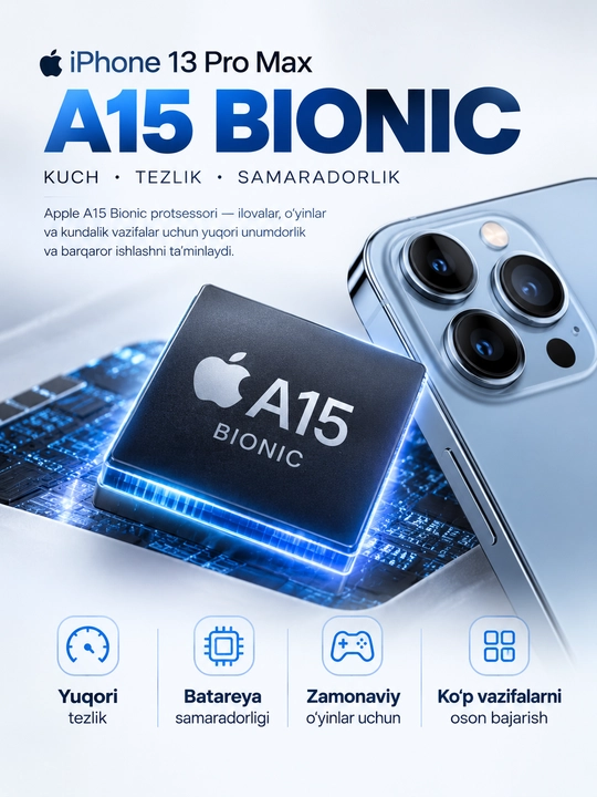 Смартфон Apple iPhone 13 Pro Max 128GB 256GB 512GB 1TB, 5G, OLED 120Hz, A15 Bionic