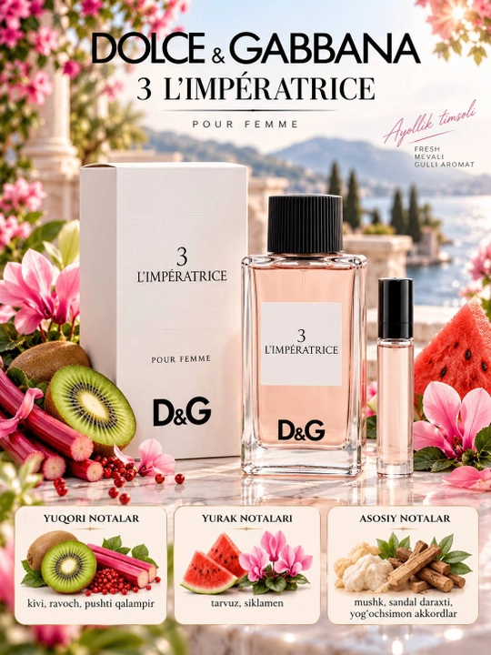 Dolce & Gabbana L’Imperatrice Eau de Parfum – манящий аромат для женщин - 