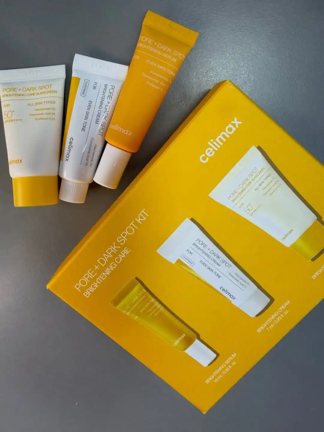 Celimax набор миниатюр для лица: Noni, Dual Barrier, Dark Spot — тонер, крем, сыворотка