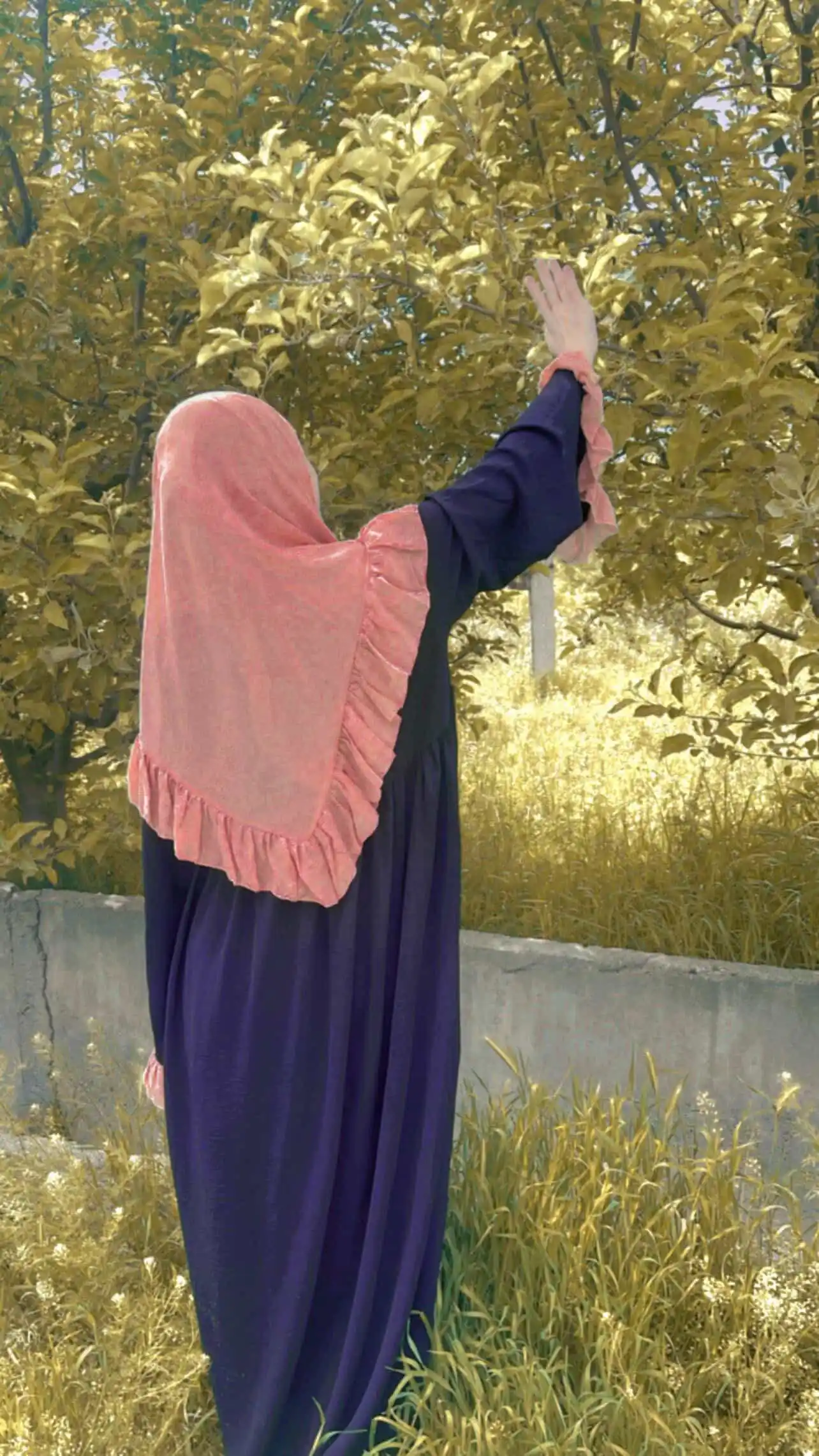 Abaya, himara, hijob, koylak+ro'mol, umra ziyirati, o'lcham oversayz 42-54