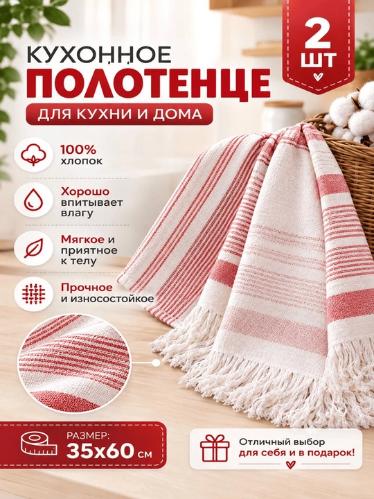Кухонное полотенце для рук 35*60 - 