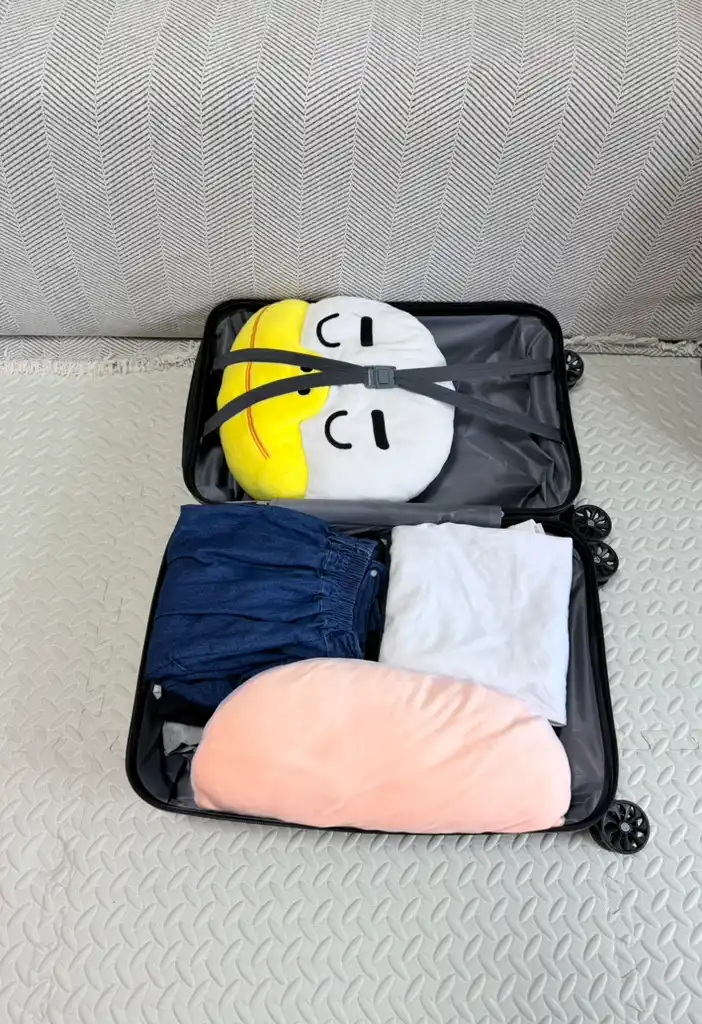 Sayohat chamodoni 38 l, ABS plastik, 360° g'ildirak, ilgakli, 55x34x21 sm