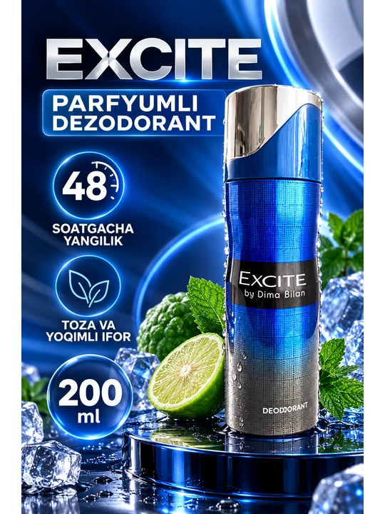 Erkaklar uchun parfyumeriya dezodorant-sprey, 200 ml