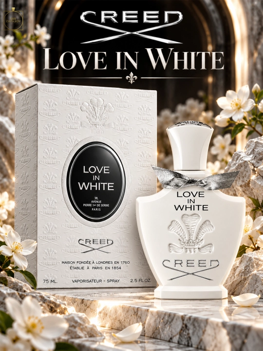 Creed Love in White 75 ml, ayollar uchun parfyumeriya suvi, nafis gulli ifor - 