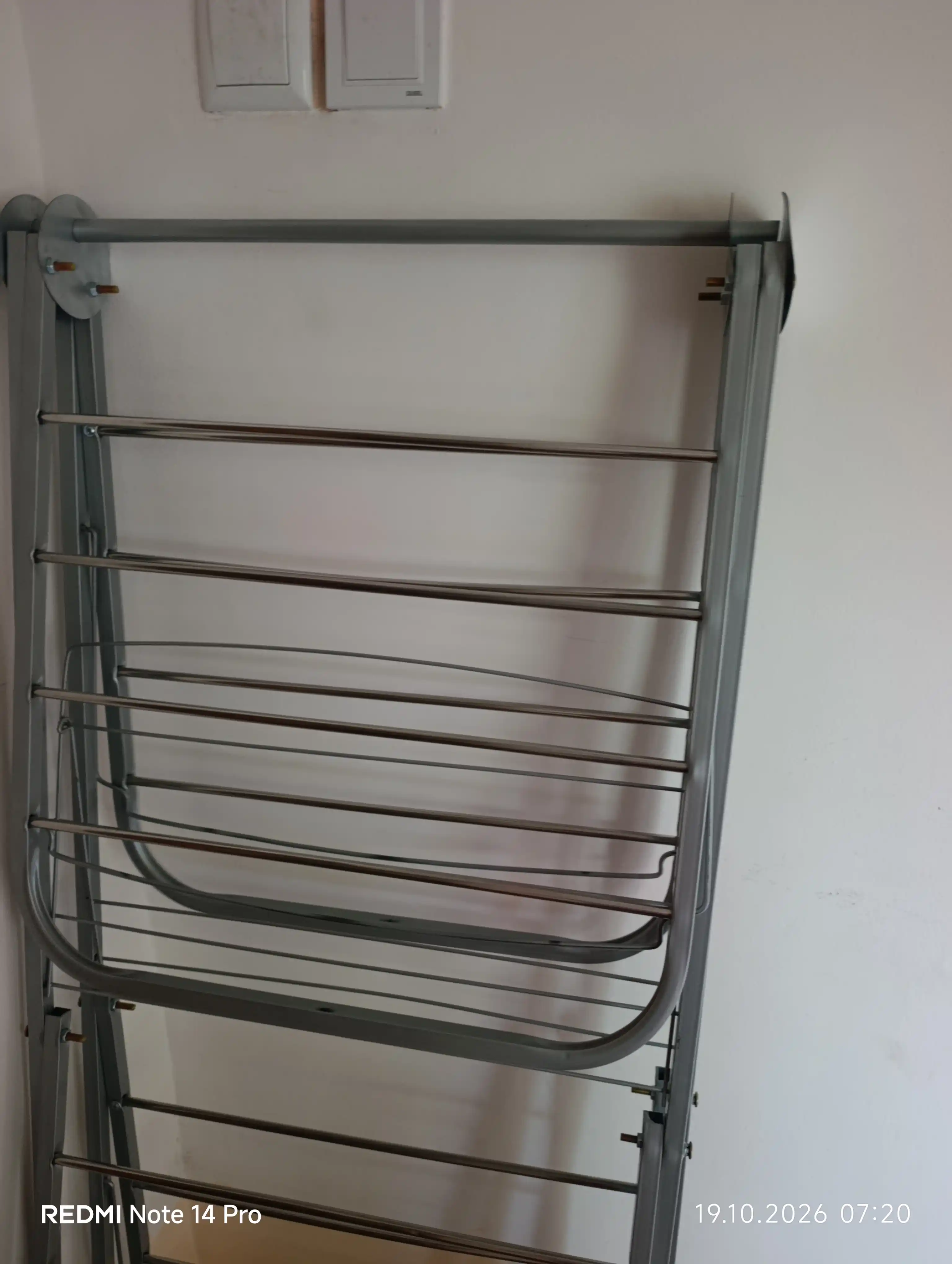 Zanglamaydigan po‘latdan yasalgan kiyim quritgich, sig‘imi 30 kg gacha, 2-qavat