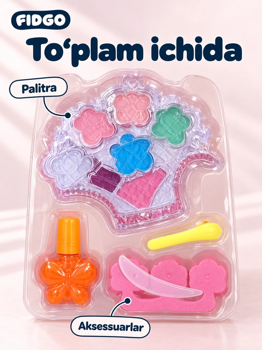 Bolalar pardoz-andoz uchun dekorativ kosmetika to‘plami