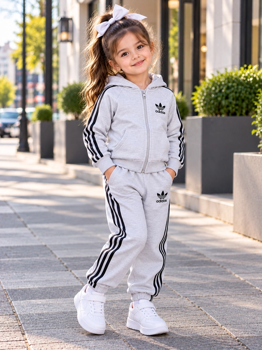 Adidas bolalar sport kostyumi, kofta va shim, 5-7 yosh