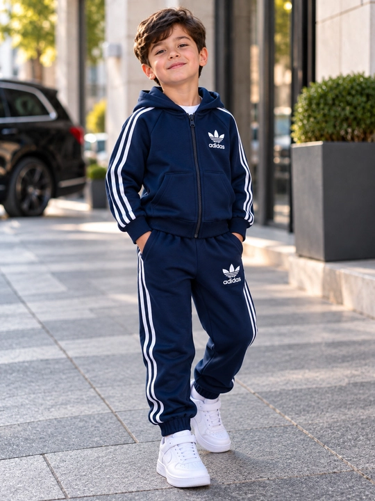 Adidas bolalar sport kostyumi, kofta va shim, 5-7 yosh