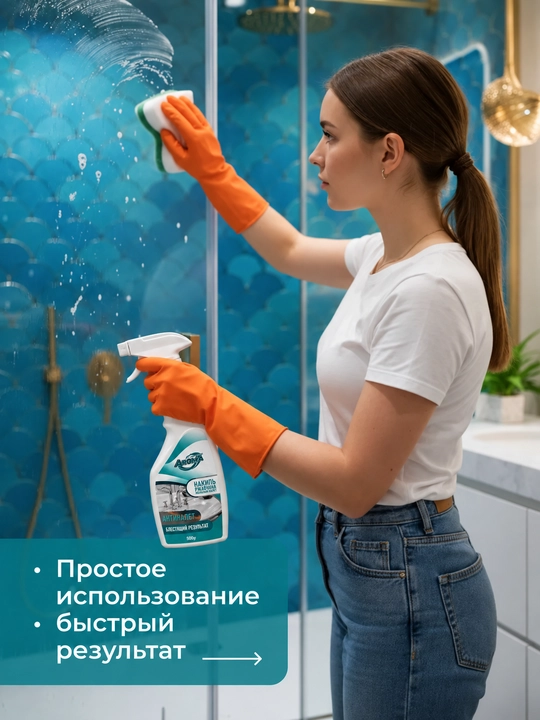 AROMA Antinalet — ohak, zang va sovun qoldiqlariga qarshi tozalovchi sprey, 500 g