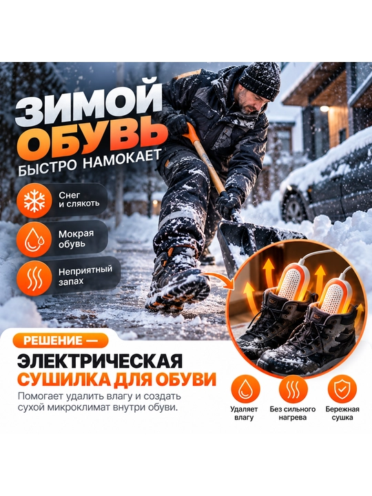 Oyoq kiyimlari uchun elektr quritgich