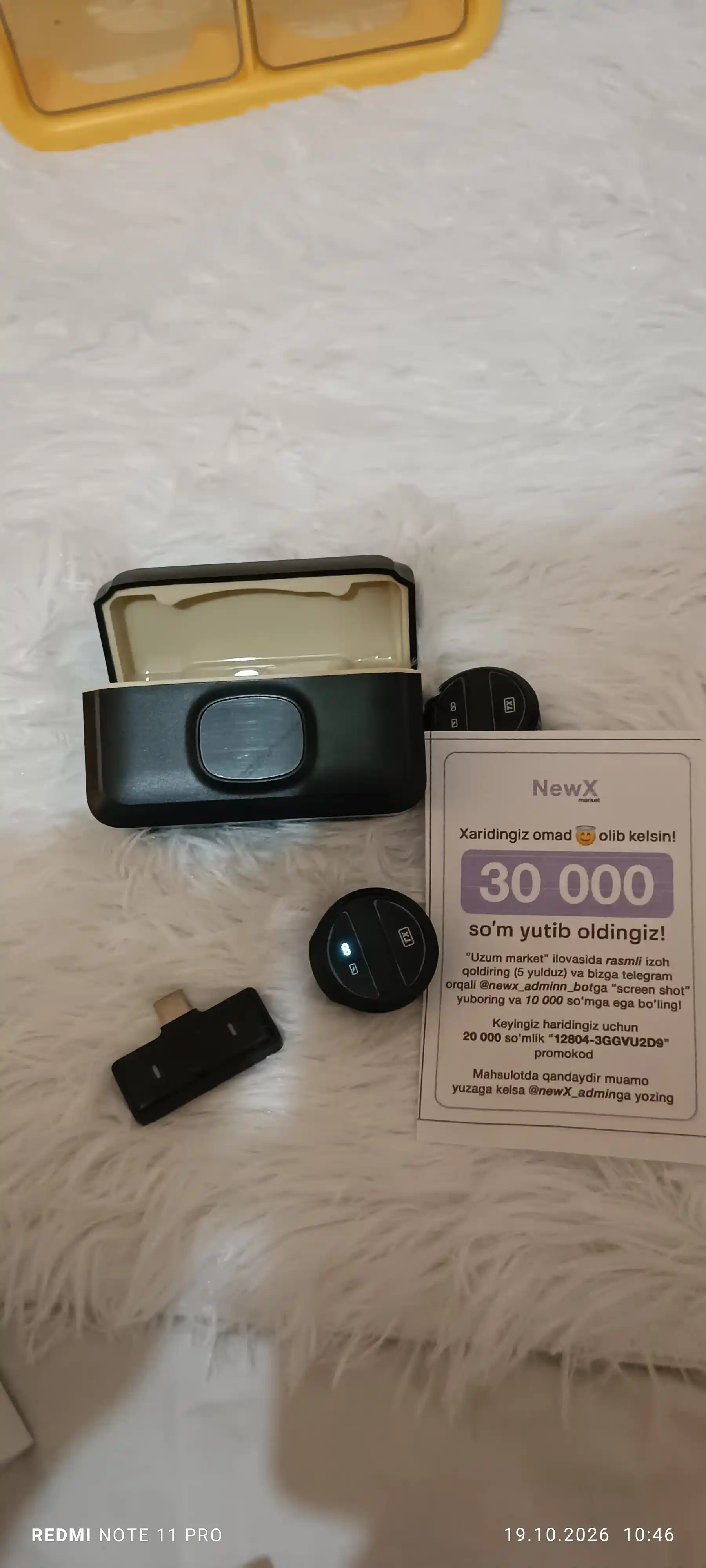 Mikrafon, mikrofon, mini mikrafon, simsiz mikrofon, petlichka, iphone va android uchun,anc