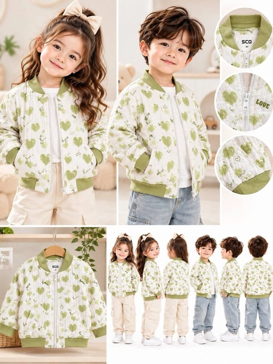 Qiz va o`g`il bolalar uchun zamonaviy pinterest bomber, vetrofka