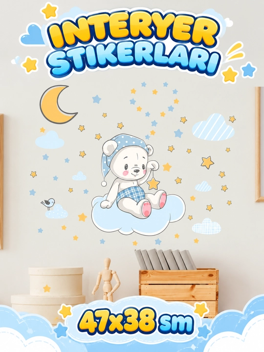 Interyer stikerlari, bolalar xonasi va deraza uchun yangi yil bezaklari nakleyka oboylar