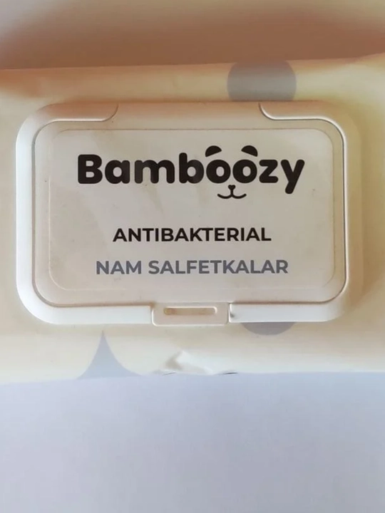Влажные салфетки Bamboozy антибактериальные, универсальные, с пластиковым клапаном, 80 шт