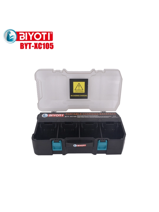 Зарядный чемодан BIYOTI BYT-XC105, на 4 аккумулятора, с адаптером питания для инструмента