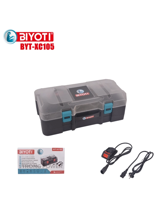Зарядный чемодан BIYOTI BYT-XC105, на 4 аккумулятора, с адаптером питания для инструмента