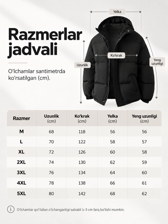 Erkaklar uchun issiq kapyushonli kurtka, erkin bichim, kundalik kiyish uchun
