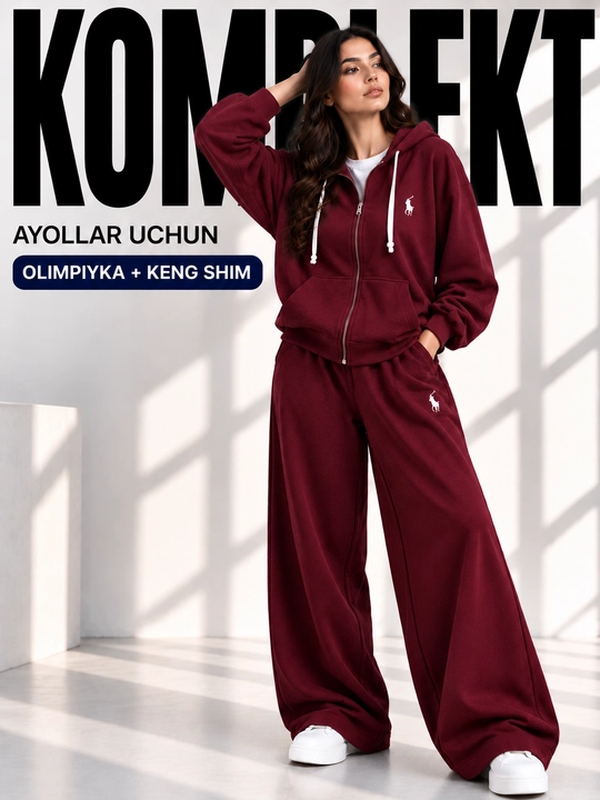 Женский спортивный костюм, oversize комплект, двойка большой размер - 