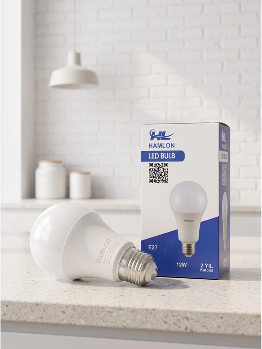 Sferik lampa A-tipi 10 Vt va 12 Vt 6500 K